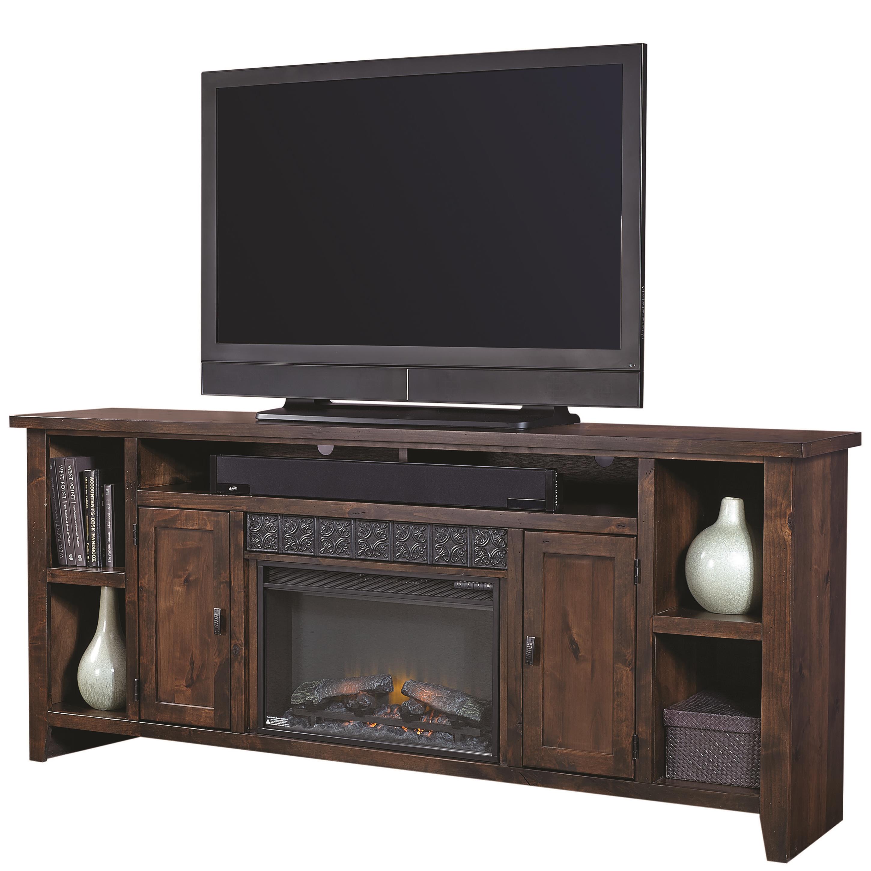 Fireplace tv stand with soundbar hot sale